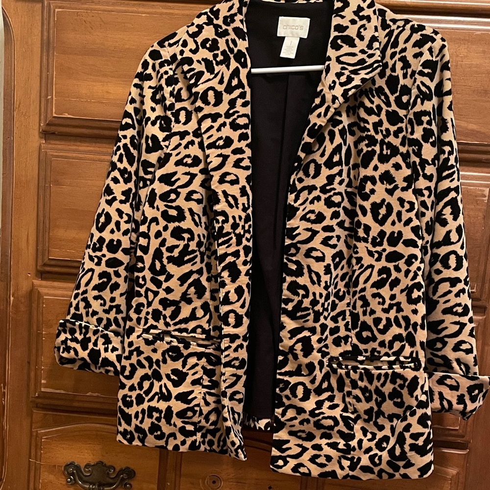 Chico's Animal Print blazer